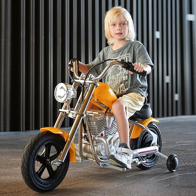Qoo10] レトロハーレー子供用電動車二輪バイク三輪 : おもちゃ・知育