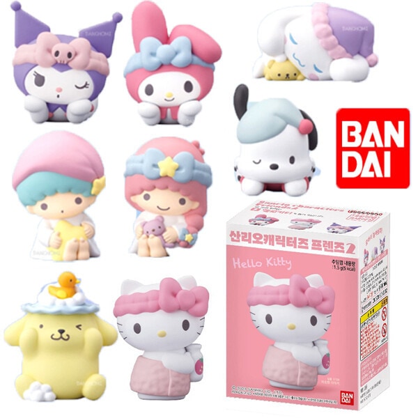 フレンズ 2 フィギュア 1箱(12個) シナモロール ぽちゃこ キティ ララキキ 黒海 マイメロディ キャラクター 愛着