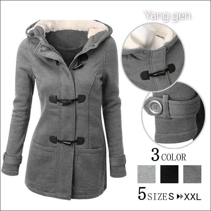 スウェットパーカーダッフルコート裏起毛厚手アウター裏ボアコートジャケットライトアウターAライン