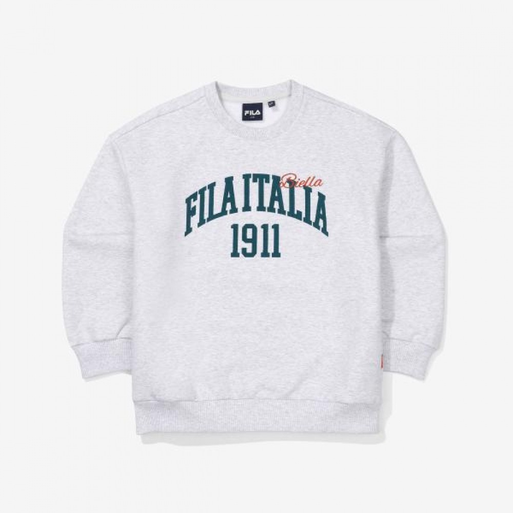 (フィラキッズ) バーシティ起毛スウェットシャツ (FK2POF4203X_WTM) 5,840円