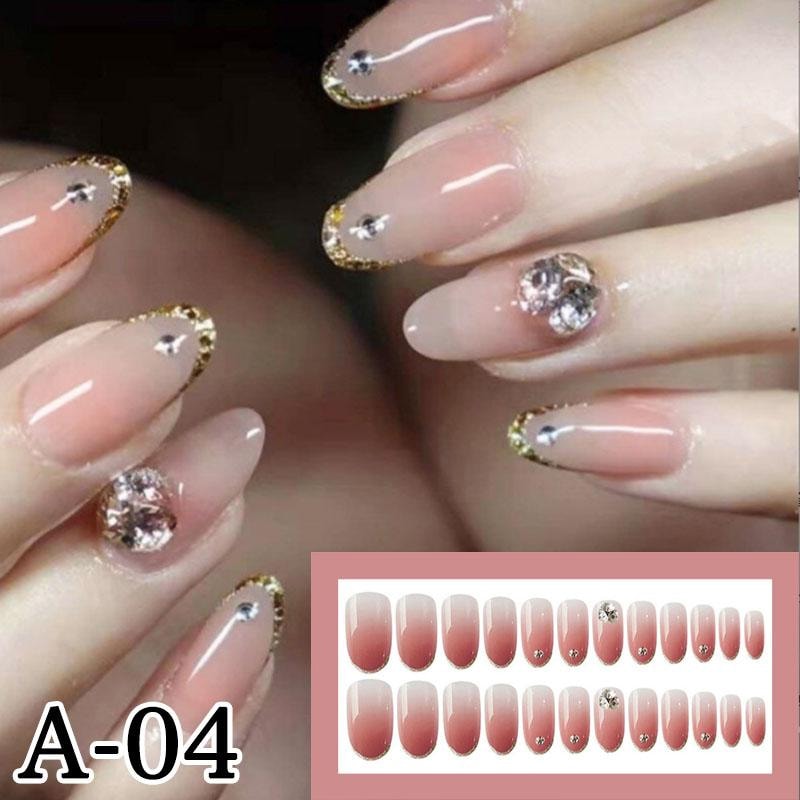 韓国 ショートネイルチップ可愛いオフィスラウンド オーバルシンプル ワンカラーちゅるん うるつや ブライダル 付け爪おしゃれ