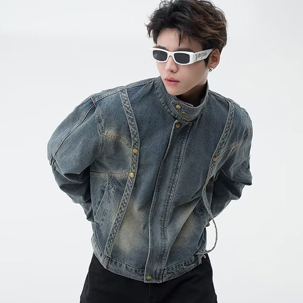 デニムジャケット メンズ Gジャン シャツ パーカー デニム 長袖 ジージャン コート ショート丈