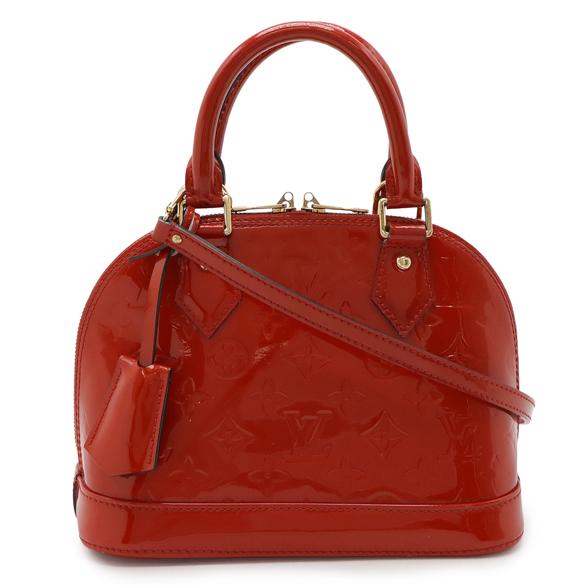 LOUIS VUITTON モノグラムヴェルニ アルマ BB 2way ハンド 鍵完備 LOUIS VUITTON モノグラムヴェルニ アルマ BB 2way