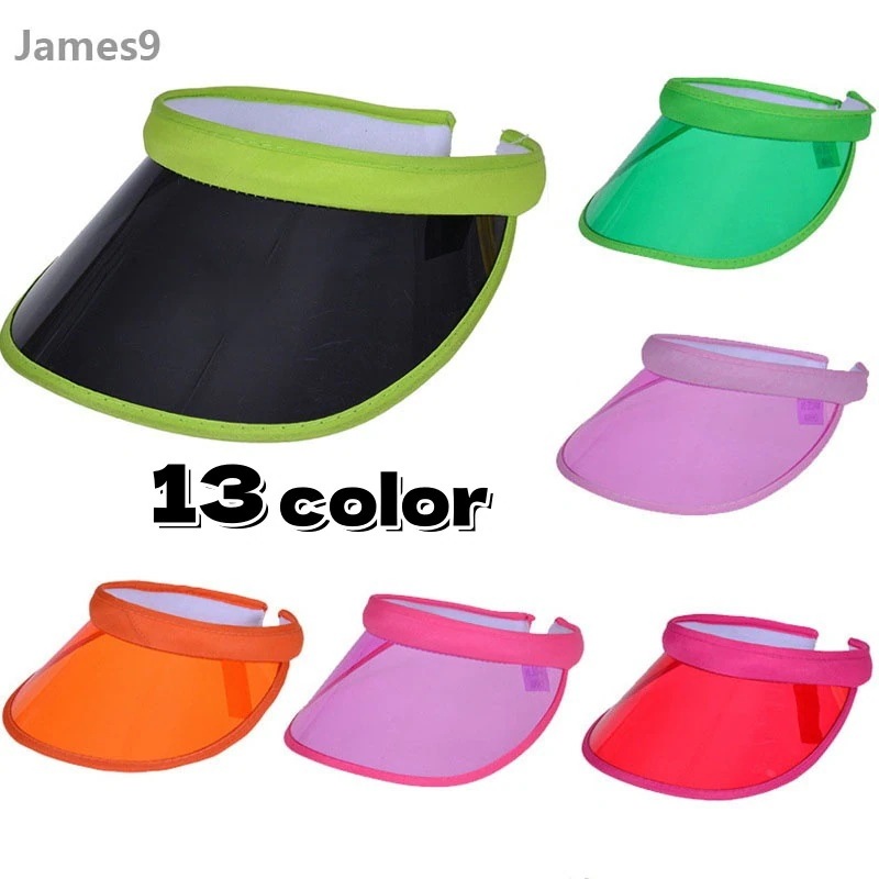 【200点セット】【送料無料】PVCサンバイザー韓国プラスチック製空キャップアウトドアランニングキャップ紫外線カットピンキャップ