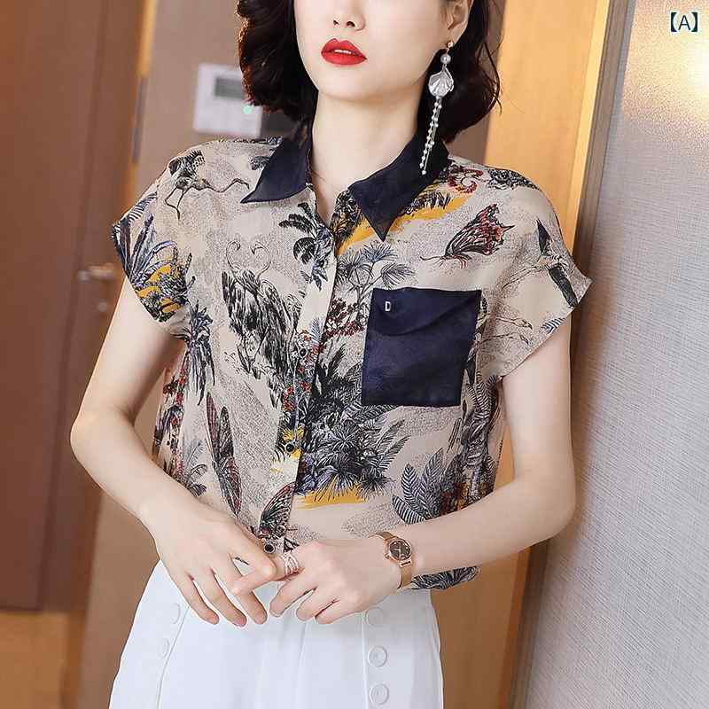 レディース シャツ ブラウス 夏 アーバン ノーブル スタイリッシュ ショッピング オフィス コーデ