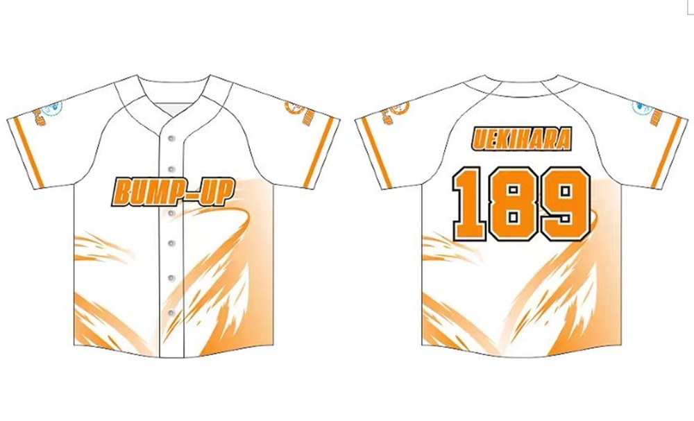 BJ149野球ユニフォームカスタム野球ユニフォーム昇華印刷設計無料チーム名マーク個人名 番号入り無料 野球