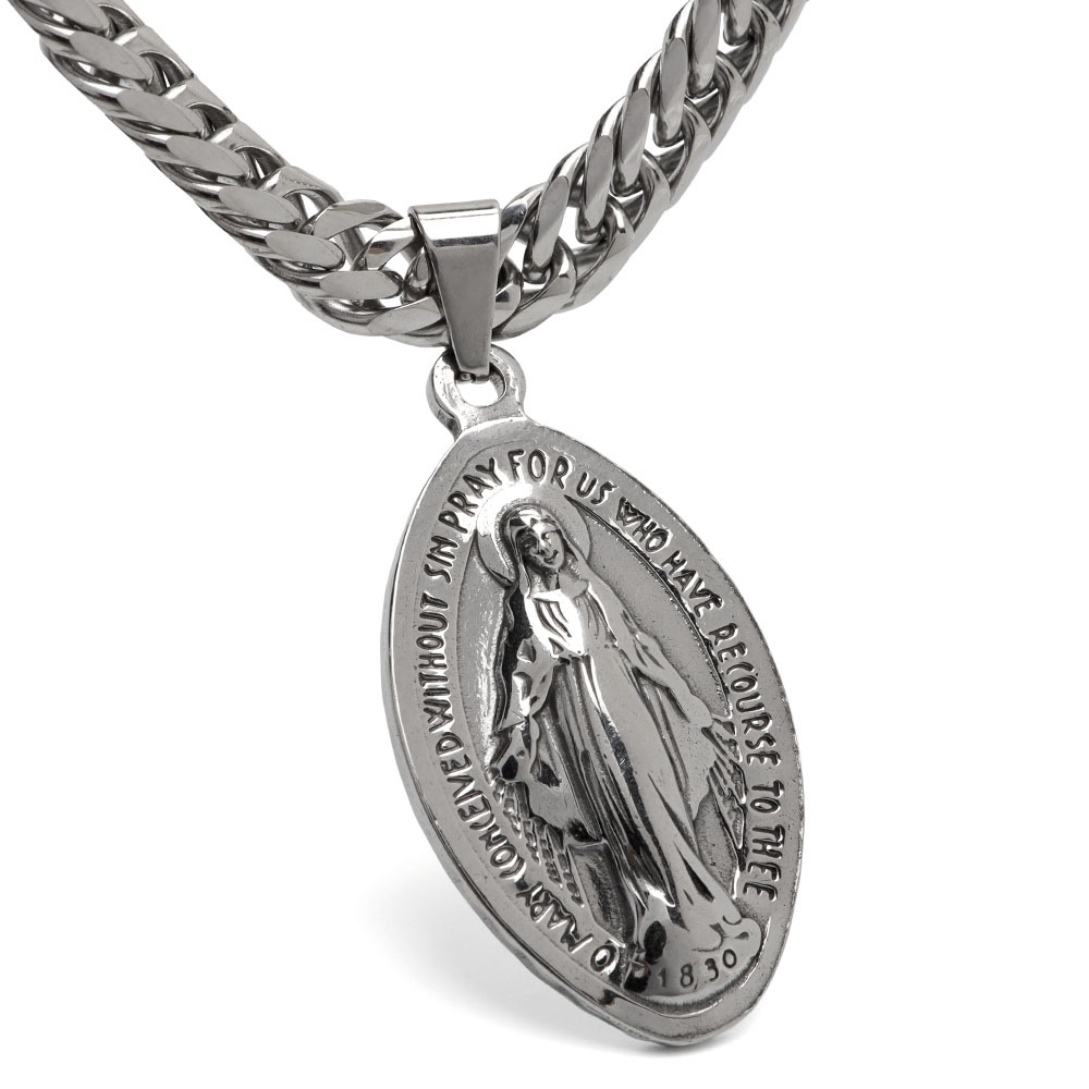 ステンレス 奇跡のメダイネックレス [n1110]