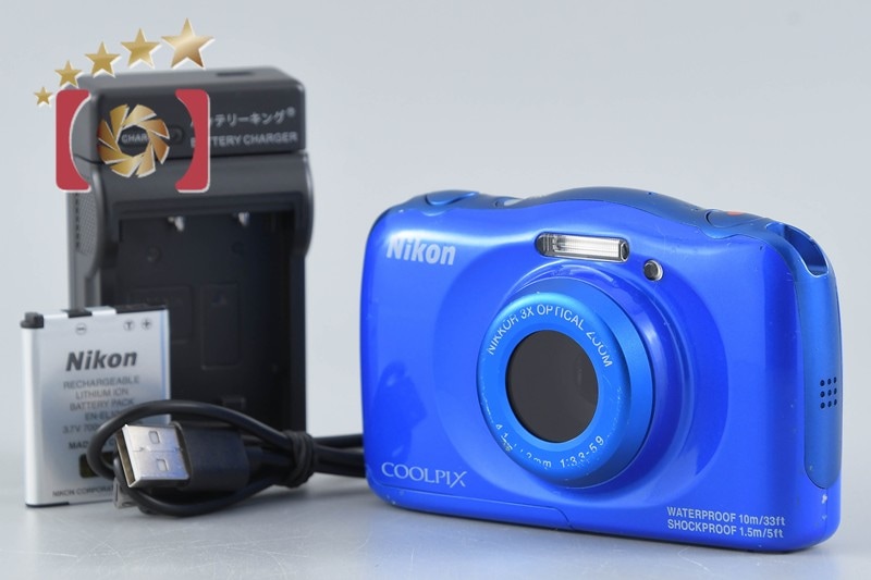 COOLPIX S33 ブルー コンパクトデジタルカメラ