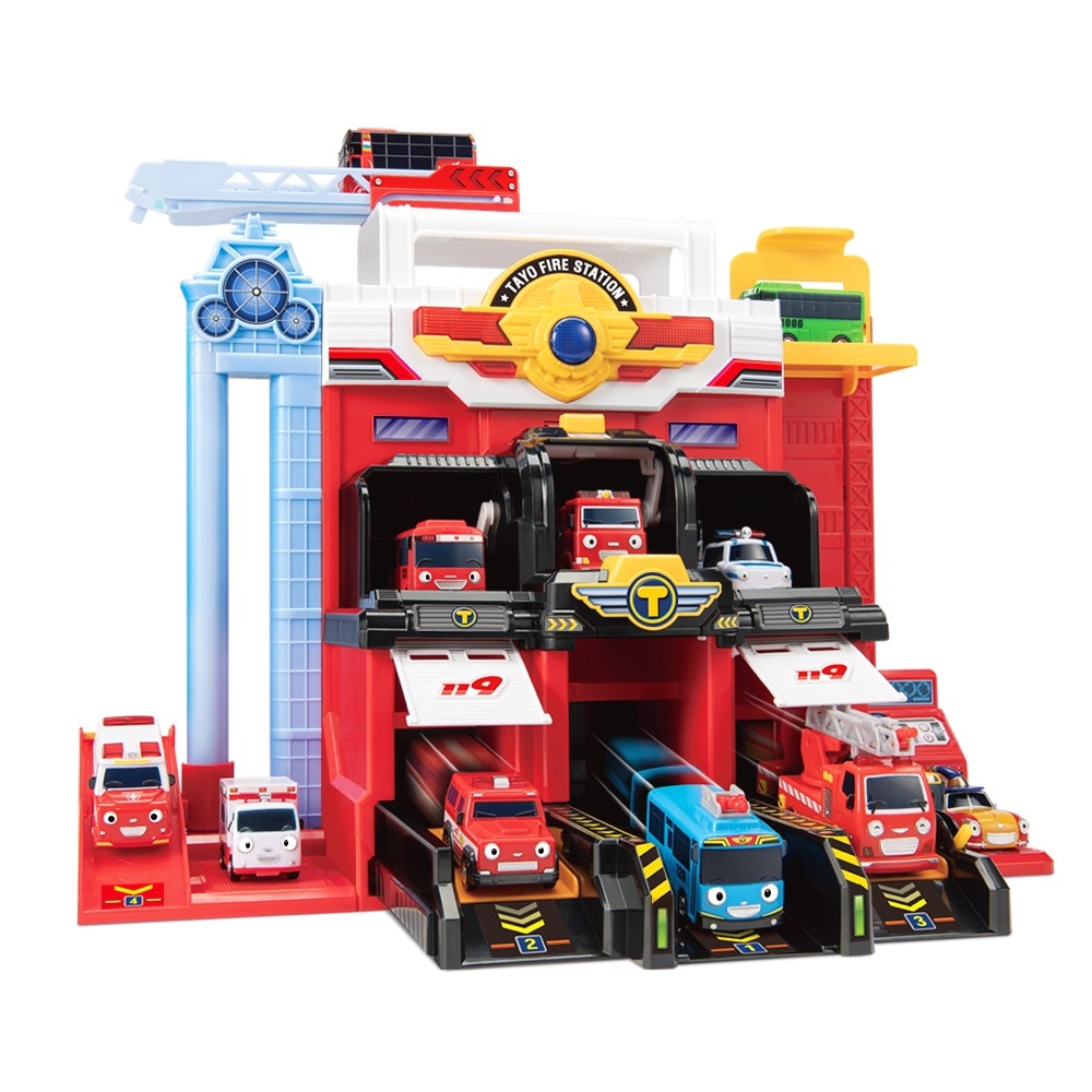 タヨー消防センターデラックスプレイセット（ミニカ5台含む）