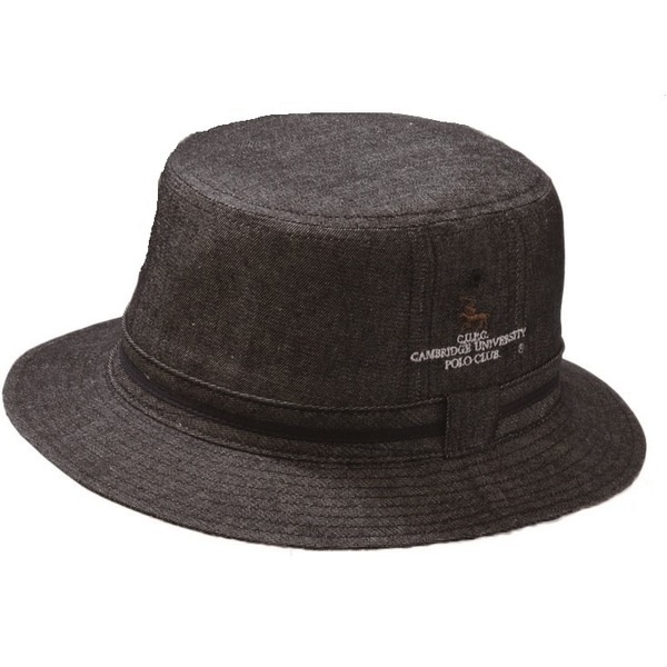 デニムDandy折りたためるサハリハット ブラック（ヘッドクール[2枚]セット）