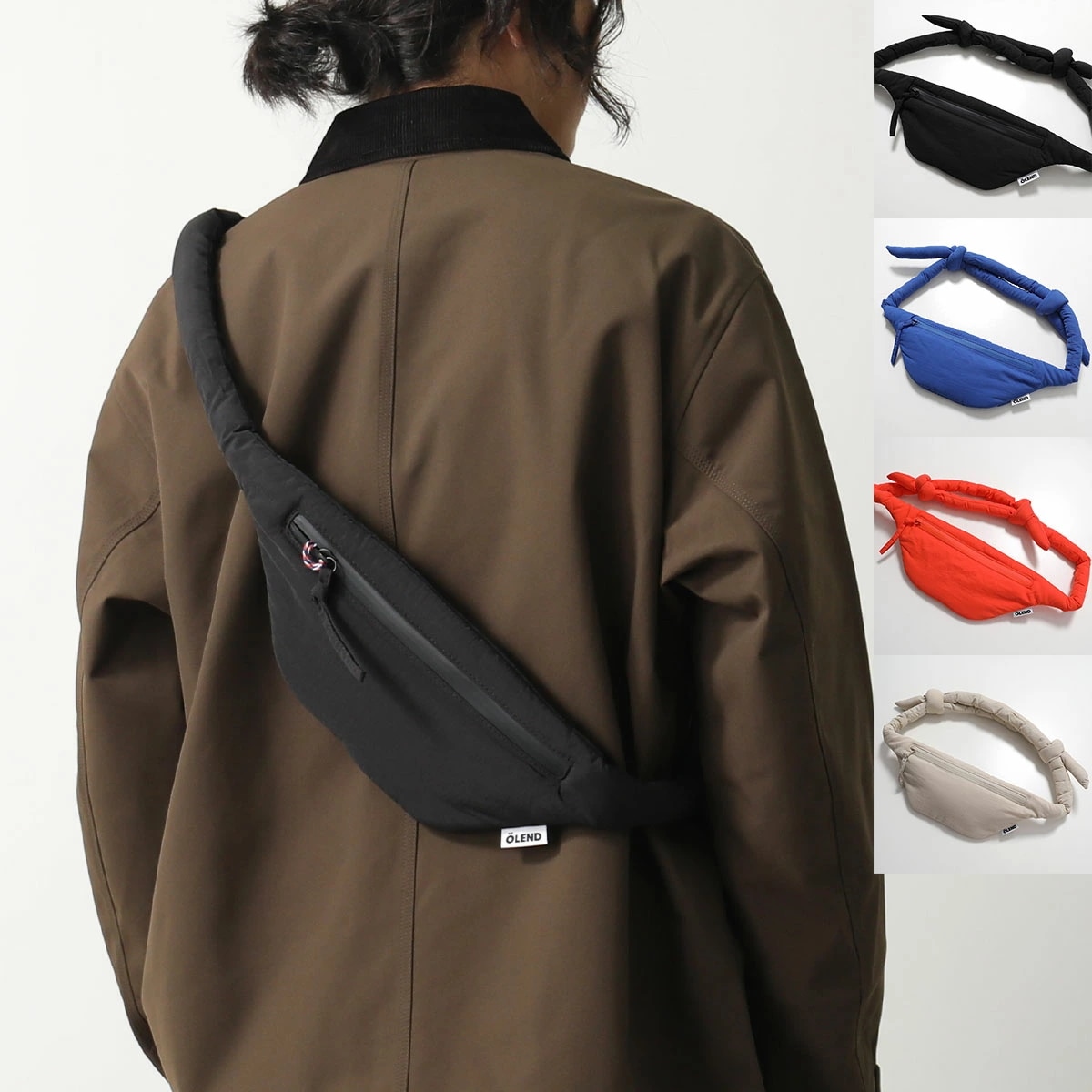 OLEND オレンド ボディバッグ PADDED HIP PACK パデッド ヒップ パック メンズ ベルトバッグ クロスボディ 撥水 軽量 鞄 カラー4色