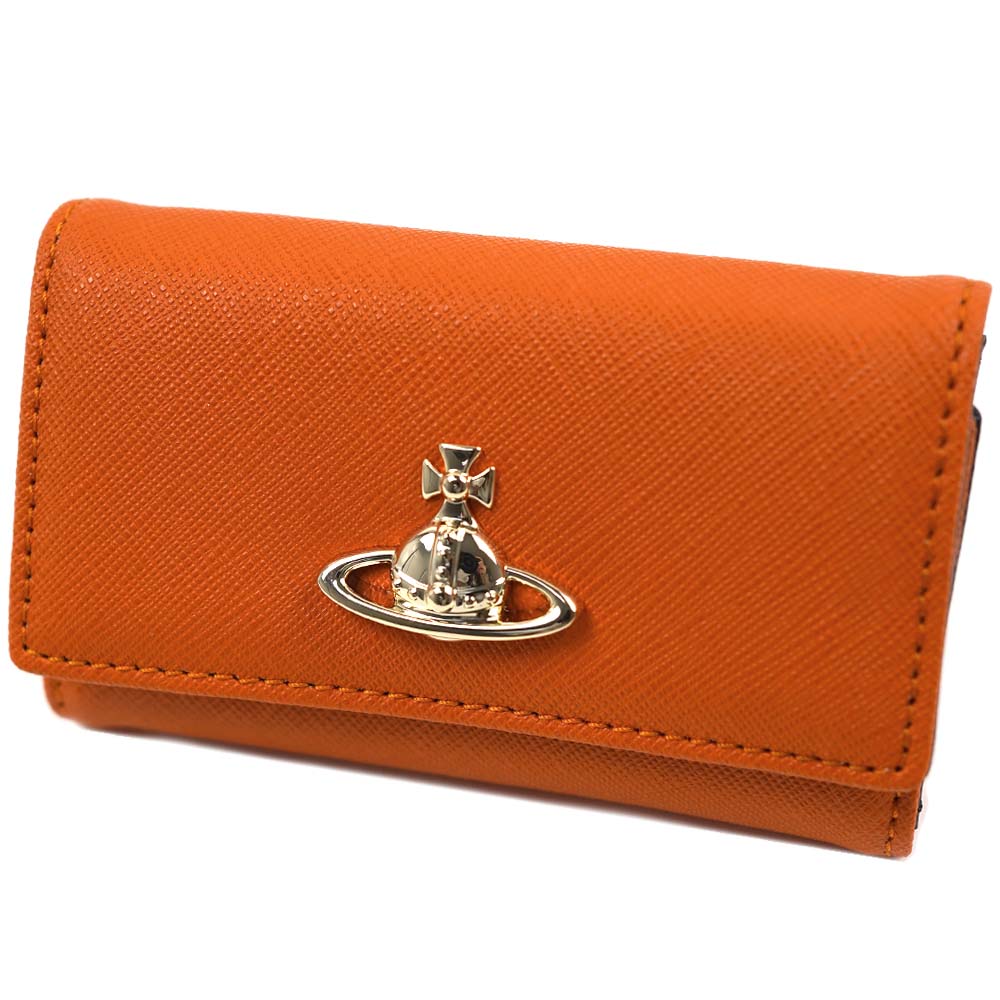 ヴィヴィアンウエストウッド Vivienne Westwood キーケース SAFFIANO ORANGE 51020001-L001N-F401 51020001 L001N F401