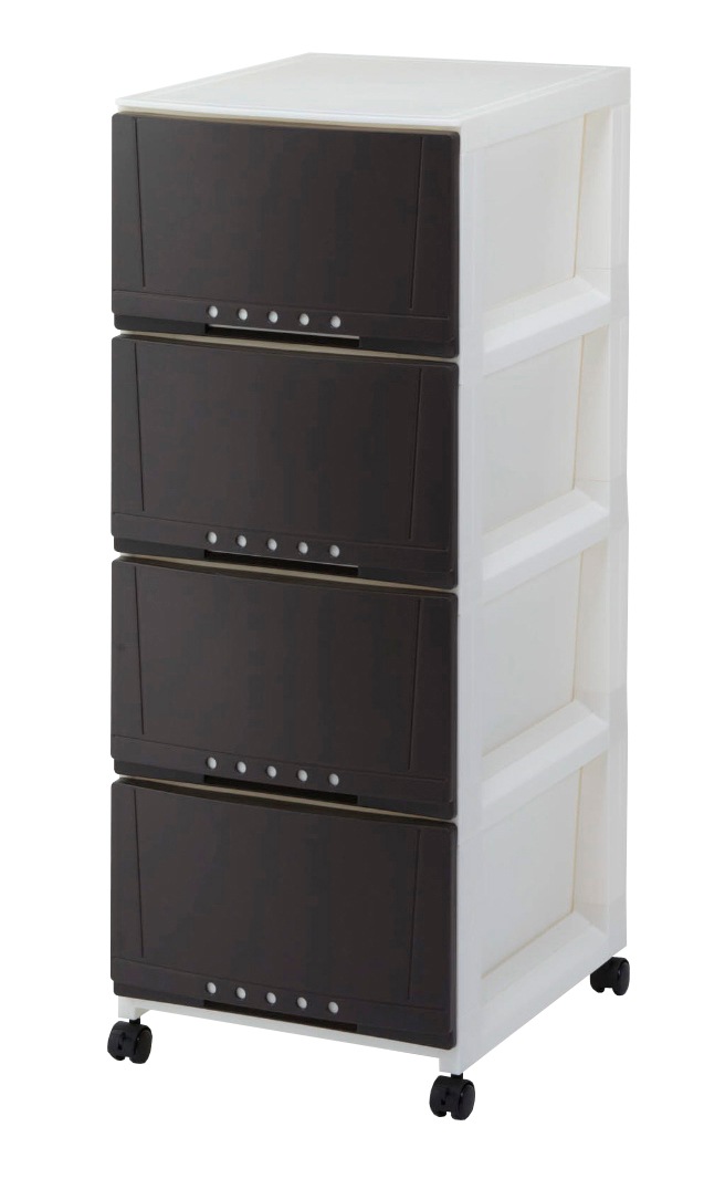 天馬 3404(ル-ムケ-スBR) プロフィックス ルームケース（4段タイプ/幅34cm/ブラウン） 3404ルムケスBR