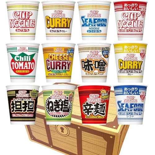 日清食品 カップヌードル カップ麺 12種類12食 詰め合わせ 宝箱 心温まる 応援 差し入れ アソート セット 食べ比べ 仕送りにもどうぞ CUPNOODLE (カップヌードル)