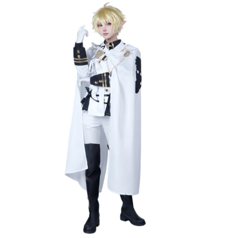 終わりのセラフ 百夜優一郎 Yuichiro Hyakuya コスプレ衣装 かつら 靴 フルセット 演出服 舞台服 文化祭 学園祭 クリスマス ハロウィン