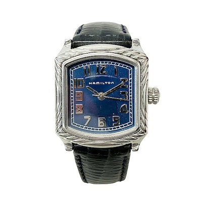 美品 ブレイン HAMILTON ハミルトン 061112 ネイビー レディース ハミルトン ブレイン 061112 クォーツ 時計 腕時計 レディース 送料無料