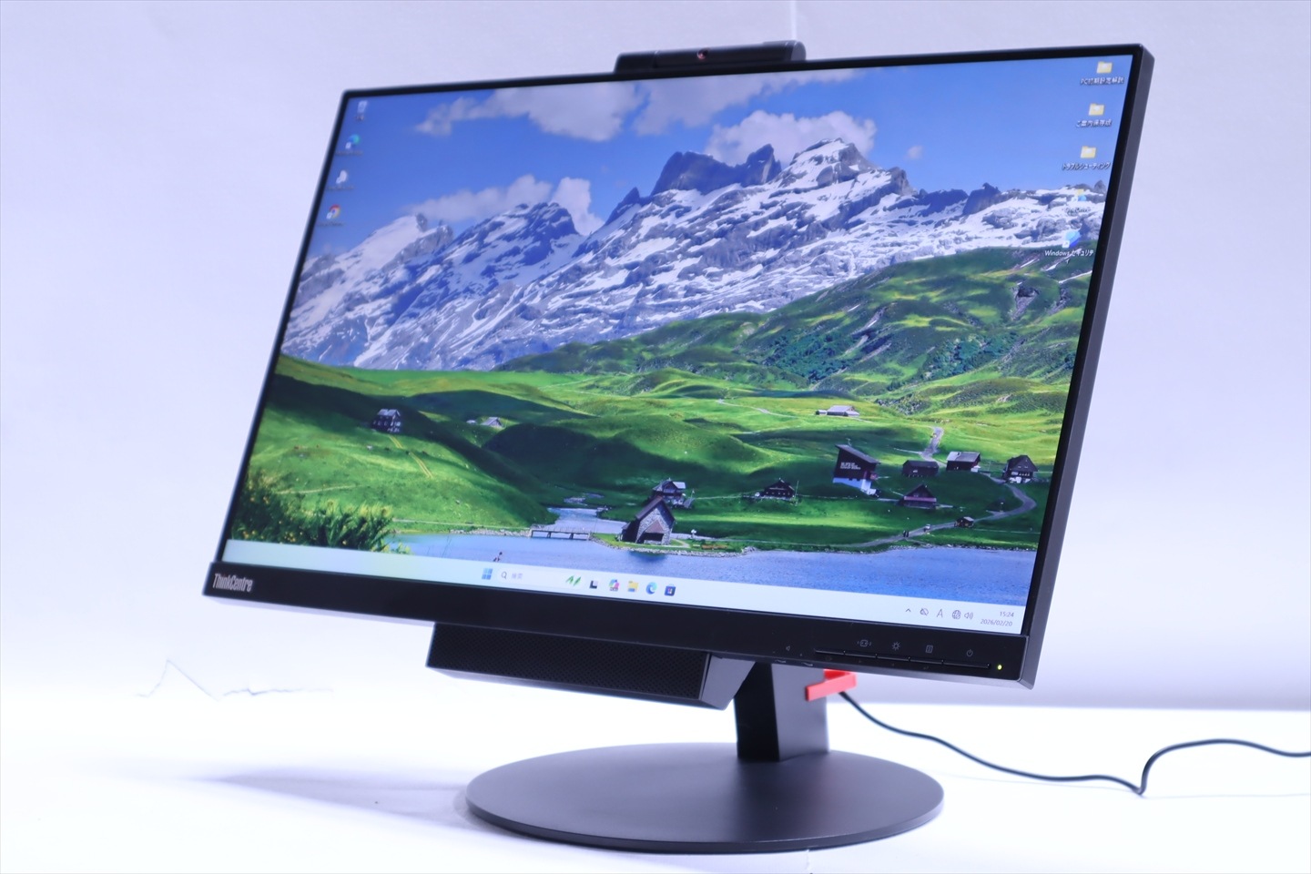 即配 良品 パワフルスタイリッシュ一体型PC ThinkCentre Tiny-in-One24 Gen3 i7-8700T 12G 256GB 23.8FHD Office 本体分離可 AAA評価