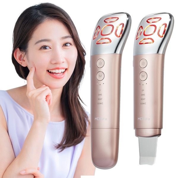 美顔器 1台4モード12役 EMS ウォーターピーリング 3色LED搭載 多機能美顔器 光エステ 微電流 超音波振動 毛穴洗浄 肌引き締め 美容器 フェイスケア ボディケア