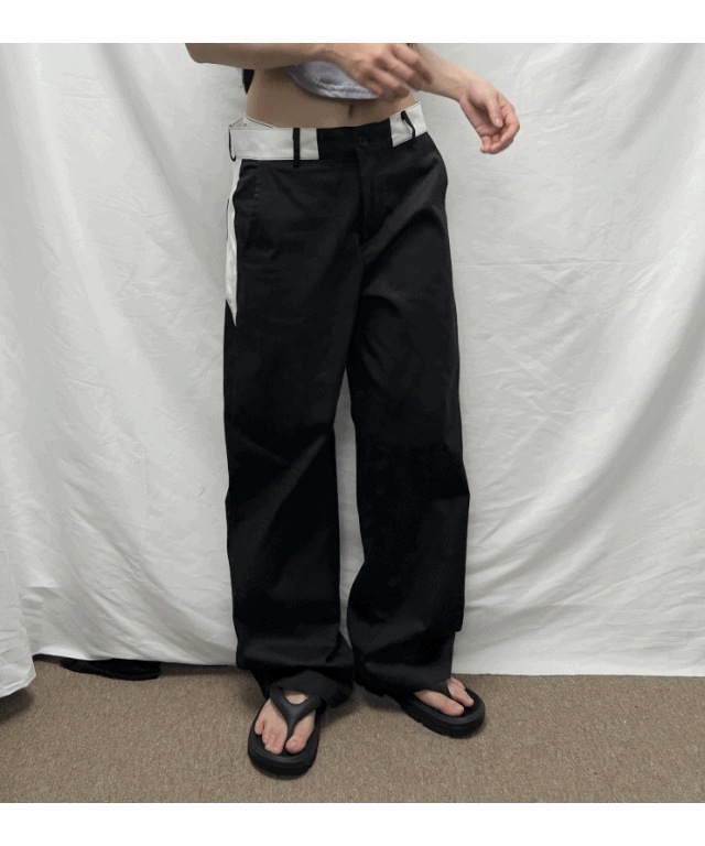 bermuda wide cotton pants