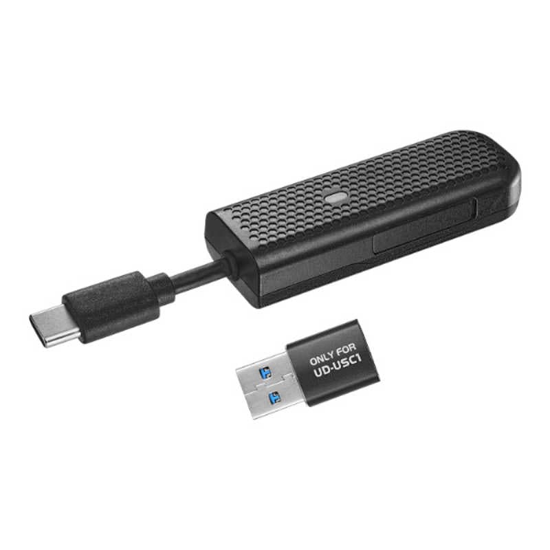 IOデータ　USB Type-C ＆ USB A両対応LTE USBドングル ブラック　UD-USC1