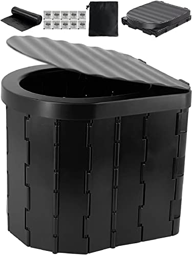 Hilax 簡易トイレ 災害用 折りたたみ 凝固剤 処理袋 12回分付き 簡易トイレ 携帯トイレ 防