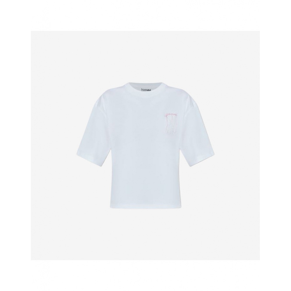 ガニヘビーショートスリーブ T シャツホワイトレディース T4028 151