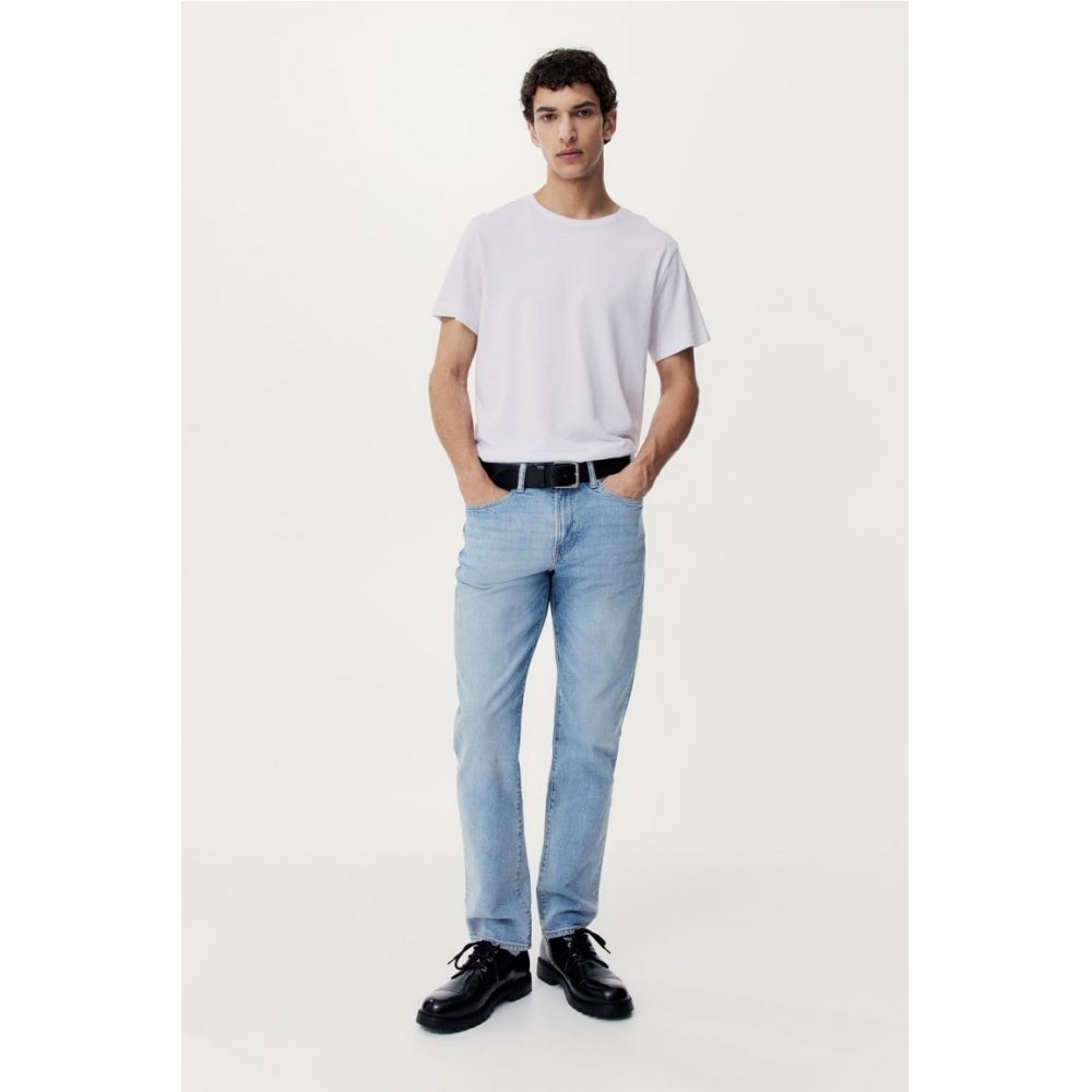 H&M レギュラージーンズライトデニムブルー