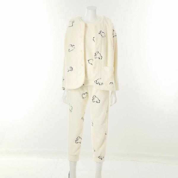 ホッキョクグマ 冬用ベスト 室内着セット VEV4967WVEP396WSCRCSG