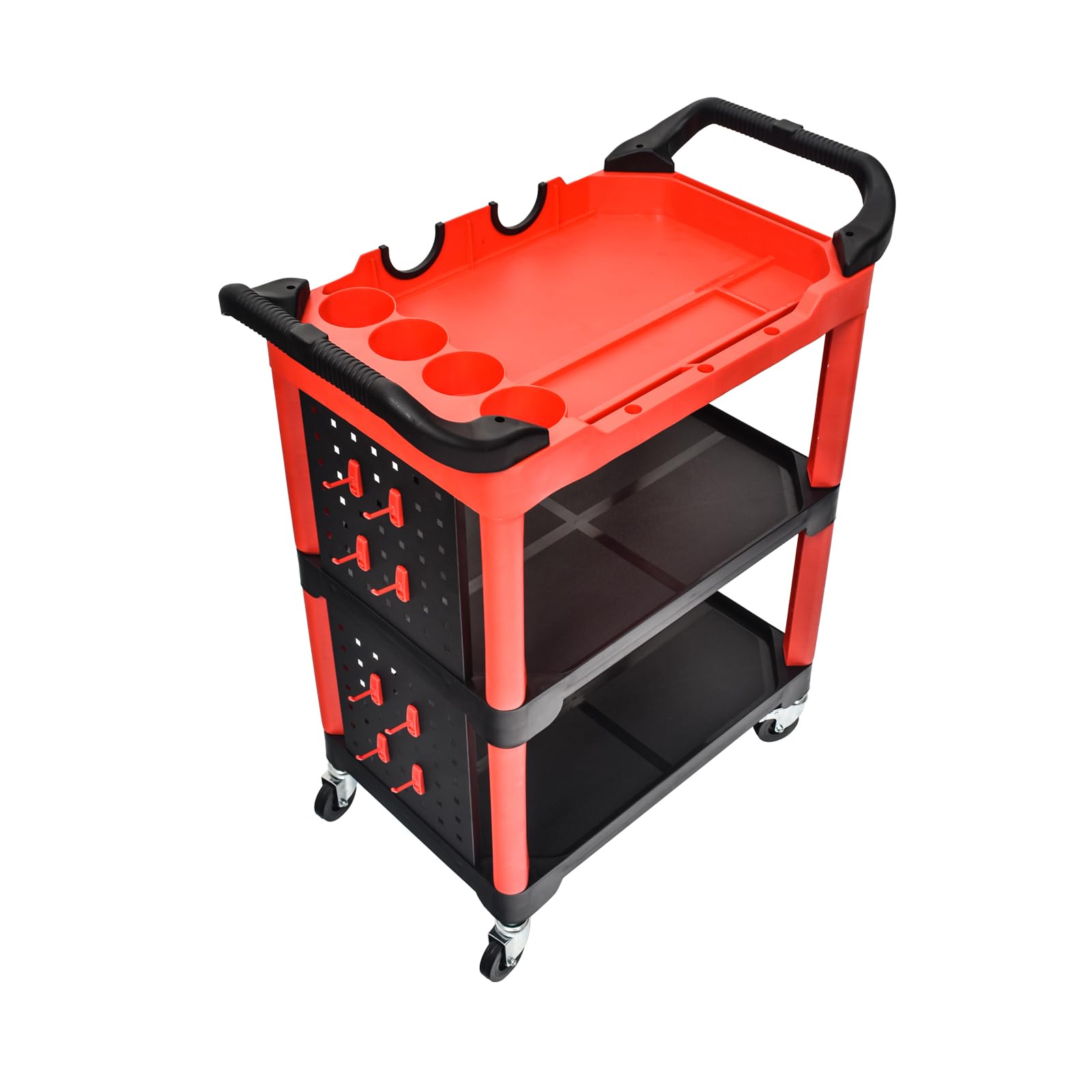 ツールワゴン 3段 自在キャスター ストッパー付き 工具 耐荷重120kg