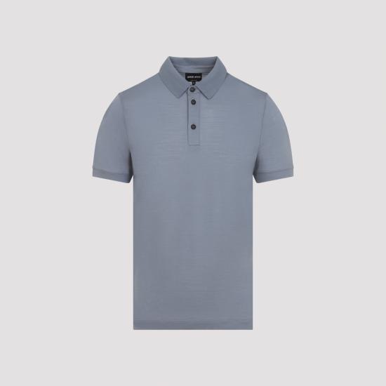 GIORGIO ARMANI Men Polo Shirts 3GSF53 SJAQZ U9327 CLOUD