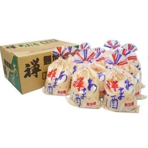 カネジュウ食品 禅 あま酒 無加糖 400g（５６人前） 10個 4ケース（合計40パック） 2倍 濃縮タイプ