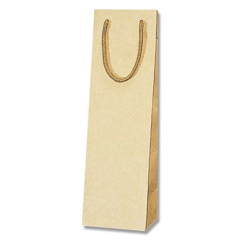 （まとめ買い）シモジマ HEIKO 手提げ紙袋 Kバッグ ワイン1本 クラフトエンボス 10枚 幅110xマチ100x高365mm 006145505 [x3セット]