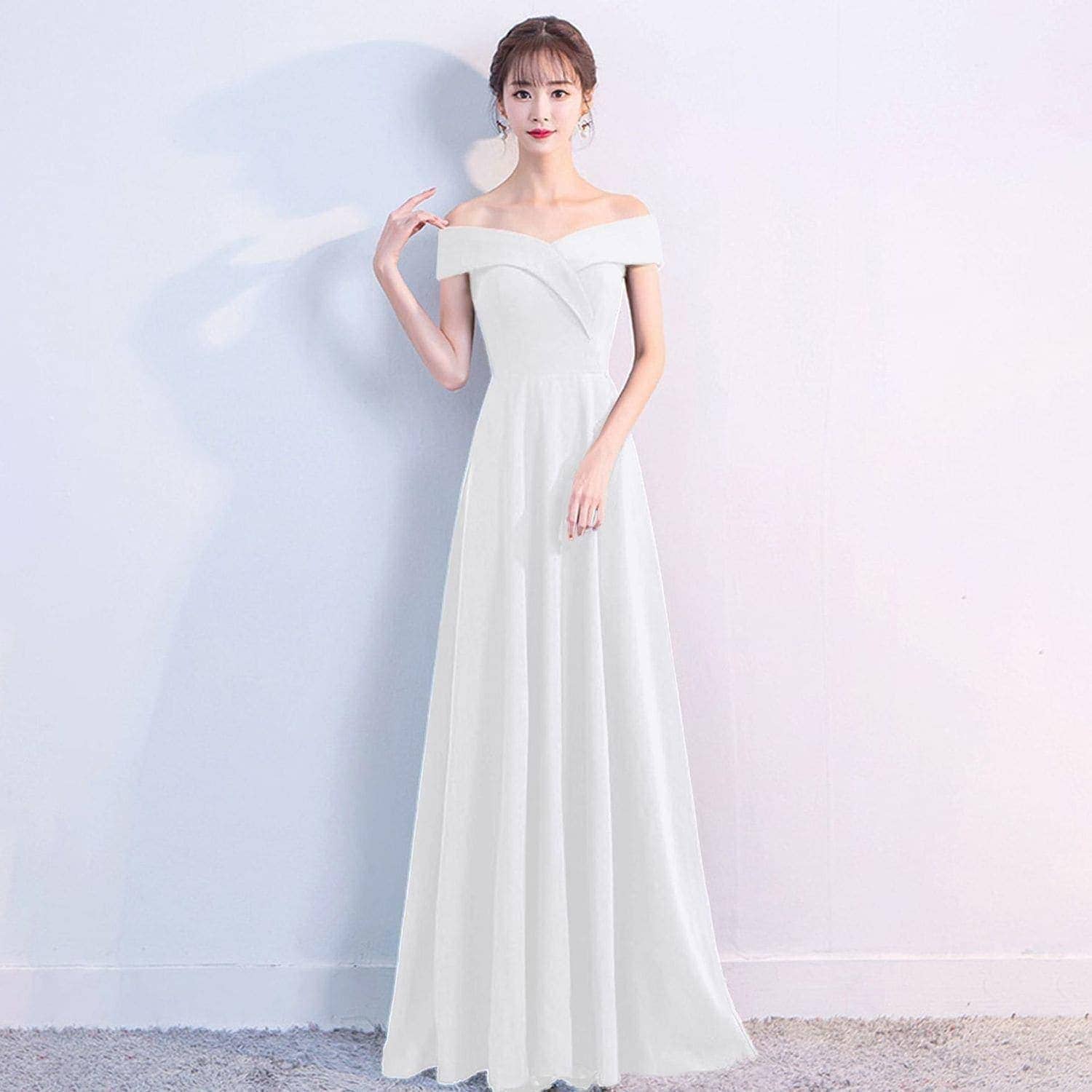 ドレス タキシードの女宴会気質高貴で優雅な韓国風ワンピース