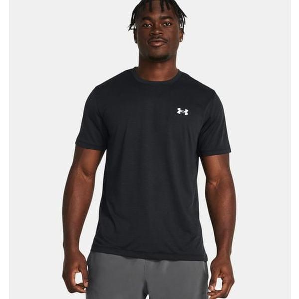 1382582-001 ブラック 男性 UA Launch 半袖ランニングTシャツ スポーツ ヘルス 機能性Tシャツ SDJ
