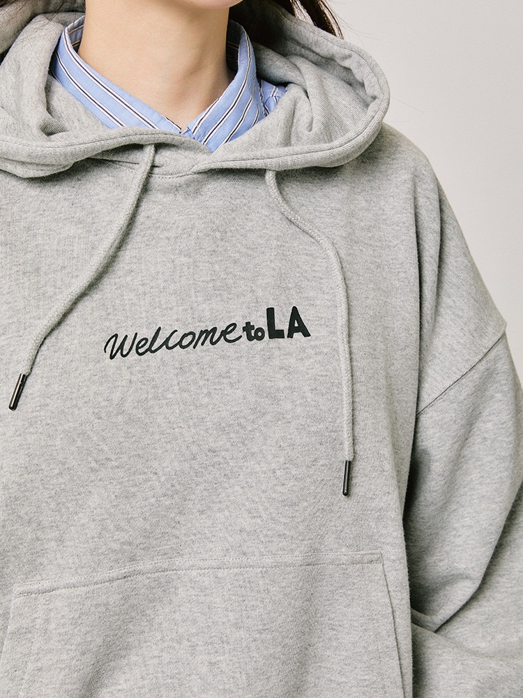 韓国 防弾少年団 BTS CITY EDITION フード付き LA グレー(M-L)