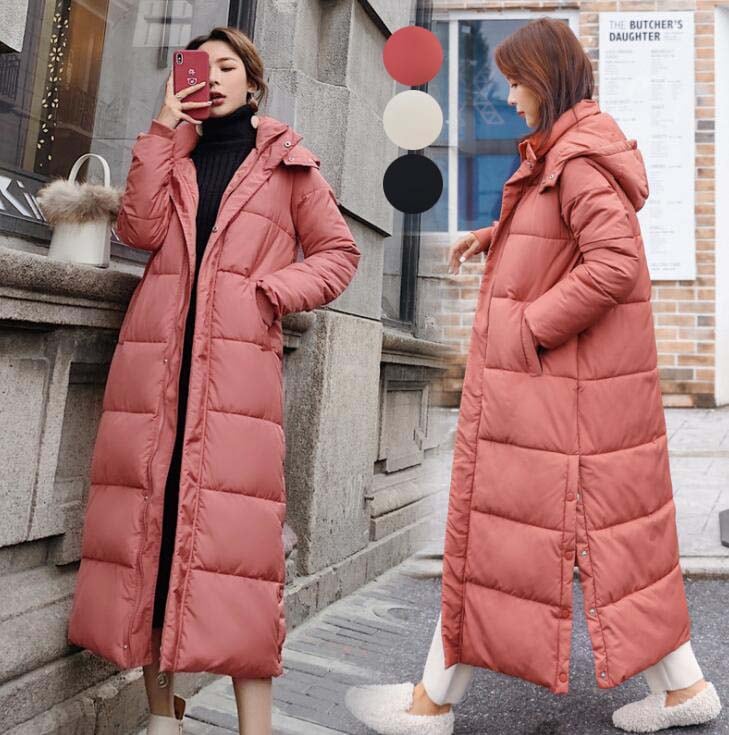 【送料無料】防風 防寒性抜群 中綿コート ロングコート ダウンコート レディース 中綿ジャケット フード付き 取り出す可能 中綿 厚手 ダウンジャケット 上着 体型カバー 秋冬 アウター スリム 大