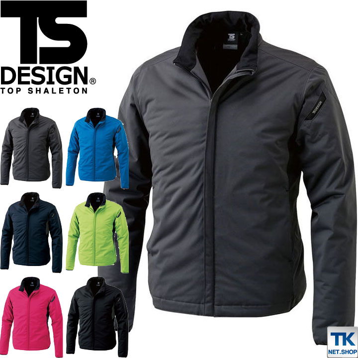TS DESIGN 長袖防寒ジャケット 秋冬 防寒着 長袖 ジャケット 軽量防寒 防風ストレッチ ライトウォームジャケット無重力ゾーン /tw-6626-b