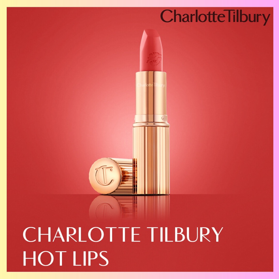 [Charlotte Tilbury] Hot Lips 9カラー + Free Omake リップスティックリップスティック ツヤ落ちない保湿リップスティック プランパーリップスティック マット