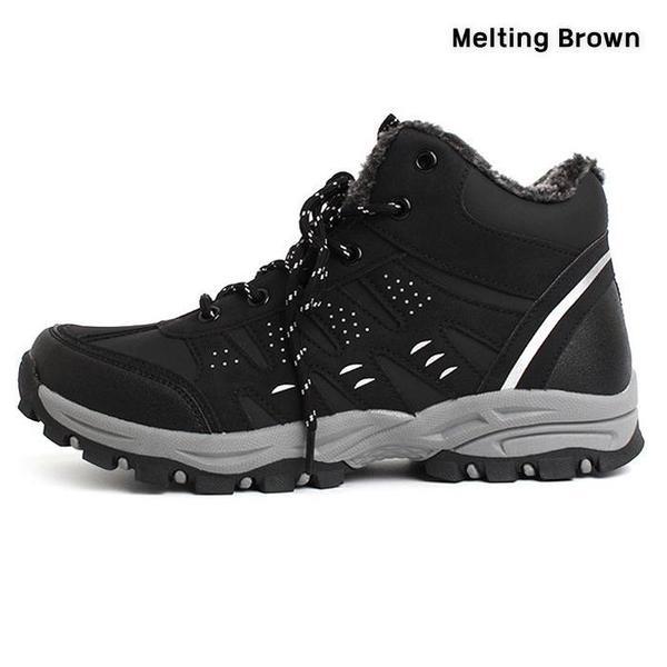 男性用ファー トレッキングシューズ 男性用 冬用スニーカー C23