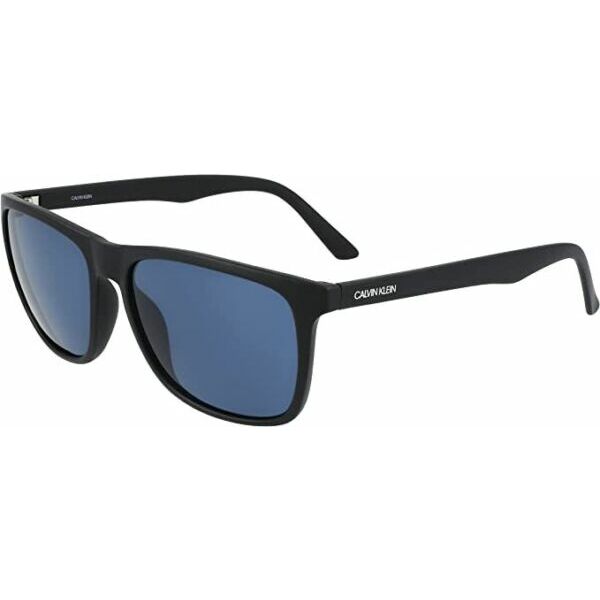 サングラス Calvin KleinSquare Black/Blue 57 mm Mens Sunglasses CK20520S 001 57