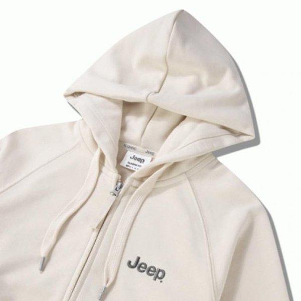 JEEP 男女兼用 スモールロゴ クラシック フード付きジップアップ__A JP3TZU002_