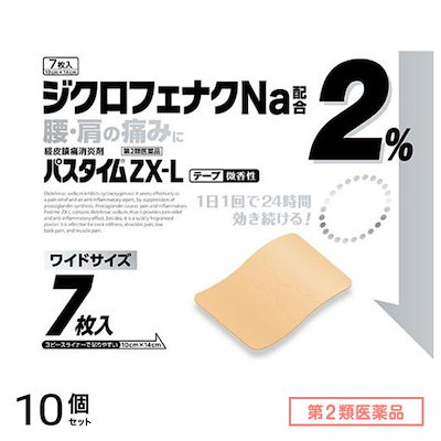 第2類医薬品 パスタイムZX-L 7枚 10個セット