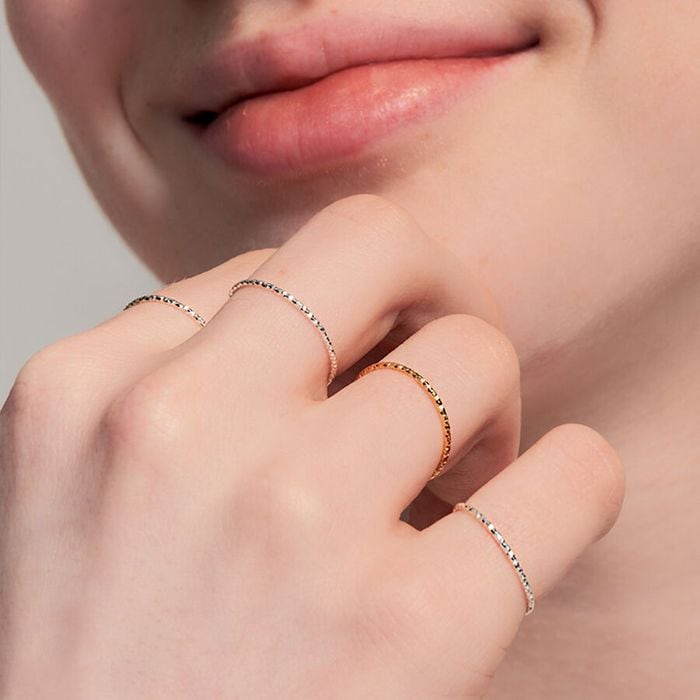 twinkle layered 3set ring 2色 おしゃれ 韓国芸能人着用 韓国ファッション