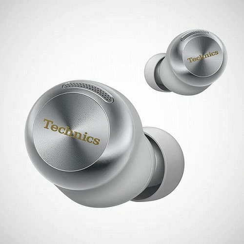 Technics テクニクス 完全ワイヤレスイヤホン シルバー 磁性流体ドライバー Bluetooth5.3 ノイズキャンセリング IPX4 EAH-AZ100-S