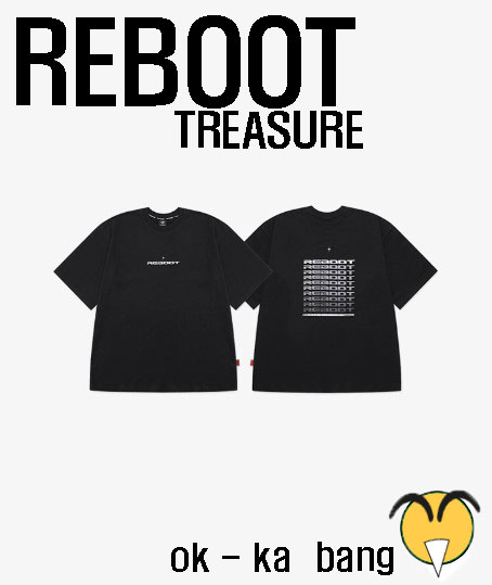 [REBOOT] TREASURE OVERFIT REFLECTIVE T-SHIRT_BLACK + Event 5,543円