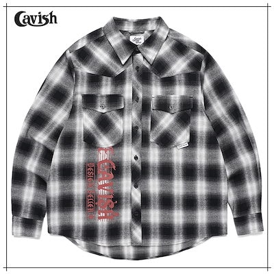 【CAVISH】 FLANNEL CHECK SHIRT BLACK(CV2EFUW321A) 正規品 6,073円