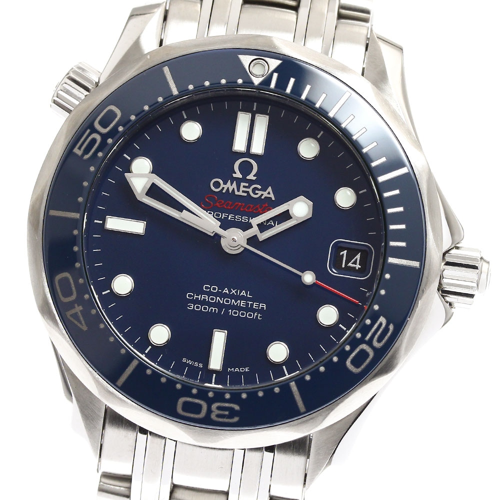 オメガ OMEGA 212.30.36.20.03.001 シーマスター300 コーアクシャル デイト 自動巻き ボーイズ 良品 _895609【中古】