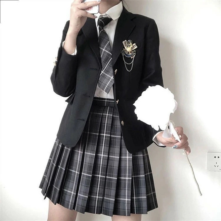 5点セット 卒業式 スーツ 女の子 入学式スーツ 卒園式スーツ JK制服 レディース フォーマルスーツ 子供スーツ キッズスーツ チェック柄 ジュニアスーツ 小学 4,690円