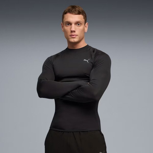 プーマ メンズ 長袖Tシャツ M PWRMODE BASE LAYER LS
