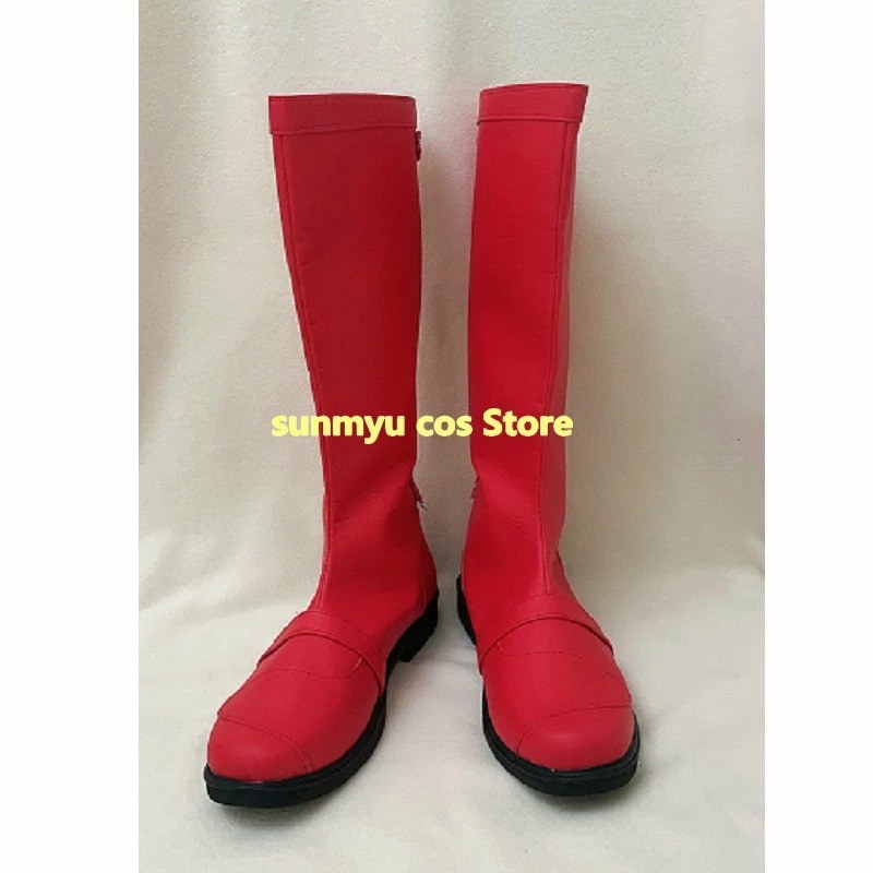 レッド靴　赤いブーツ　オーダーサイズ　 コスプレ靴